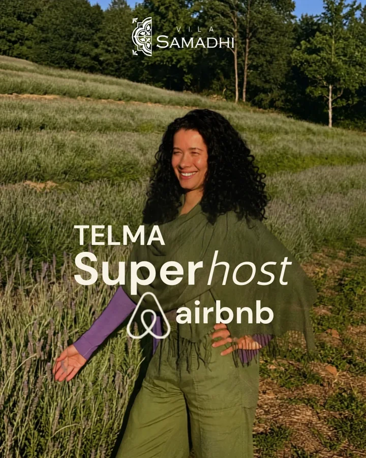 Telma, Superhost no Airbnb, anfitriã da Vila Samadhi
